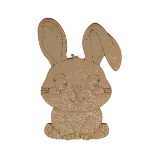 Rabbit MDF cutout