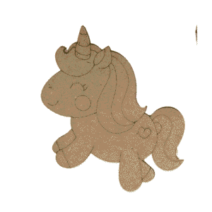Unicorn MDF cutout
