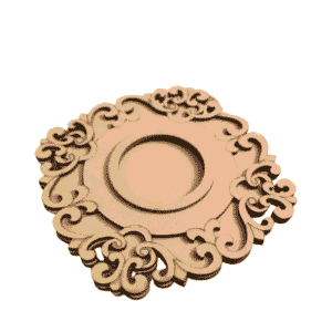 MDF tea light candle holder