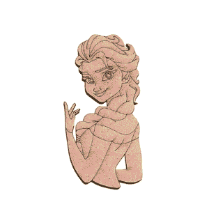 Frozen Princes MDF Cutout