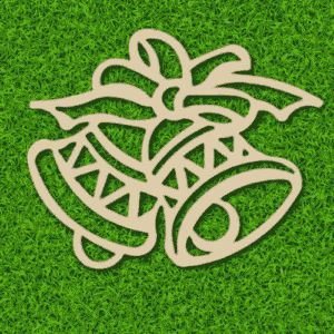 Christmas bells mdf cutout
