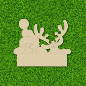 Christmas Name Plate MDF Cutout for DIY Craft & Festive Home Décor