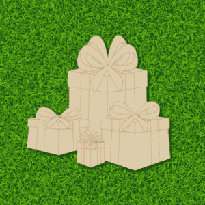 Christmas gifts mdf cutout