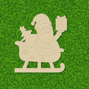 santa claus mdf cutout