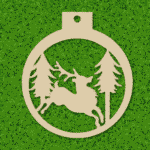 christmas dear ornament