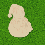 Snowman MDF cutout