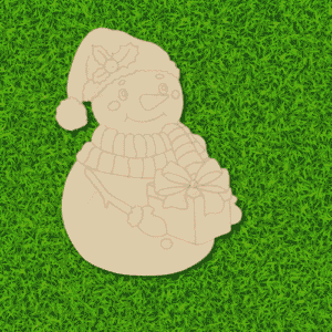 Snowman MDF cutout