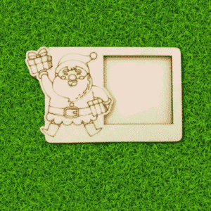 Christmas MDF fridge magnet photo frame