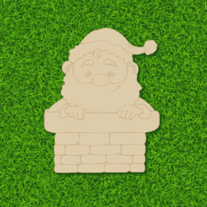 Santa claus in chimney