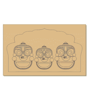 Jagannath Balbhadra Subhadra mdf cutout