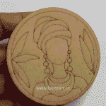 Pre-Marked Lady MDF Round Cutout