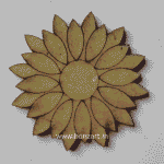 Flower mandalal MDF cutout