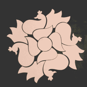 Rangoli cutout 28