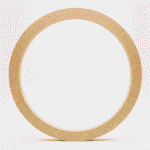 Macrame Ring MDF Cutout - Raw Semi-Pine Finish
