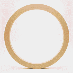 Macrame Ring MDF Cutout - Raw Semi-Pine Finish