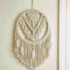 Macrame Ring MDF Cutout - Raw Semi-Pine Finish