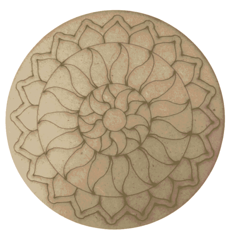 Pre marked mandala MDF board