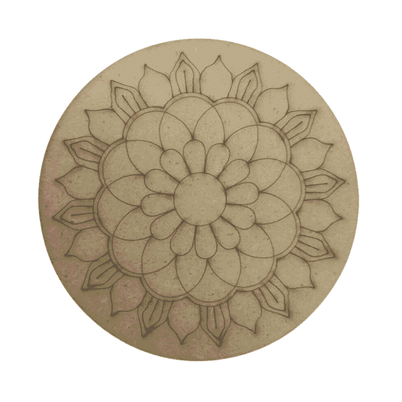 Pre marked mandala MDF board